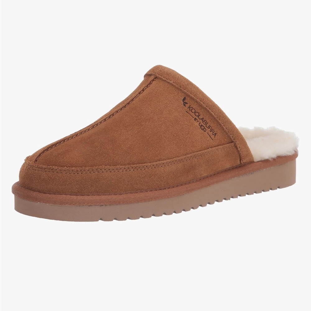 Koolaburra Tan Suede Slip-On Loafers with Plush Lining